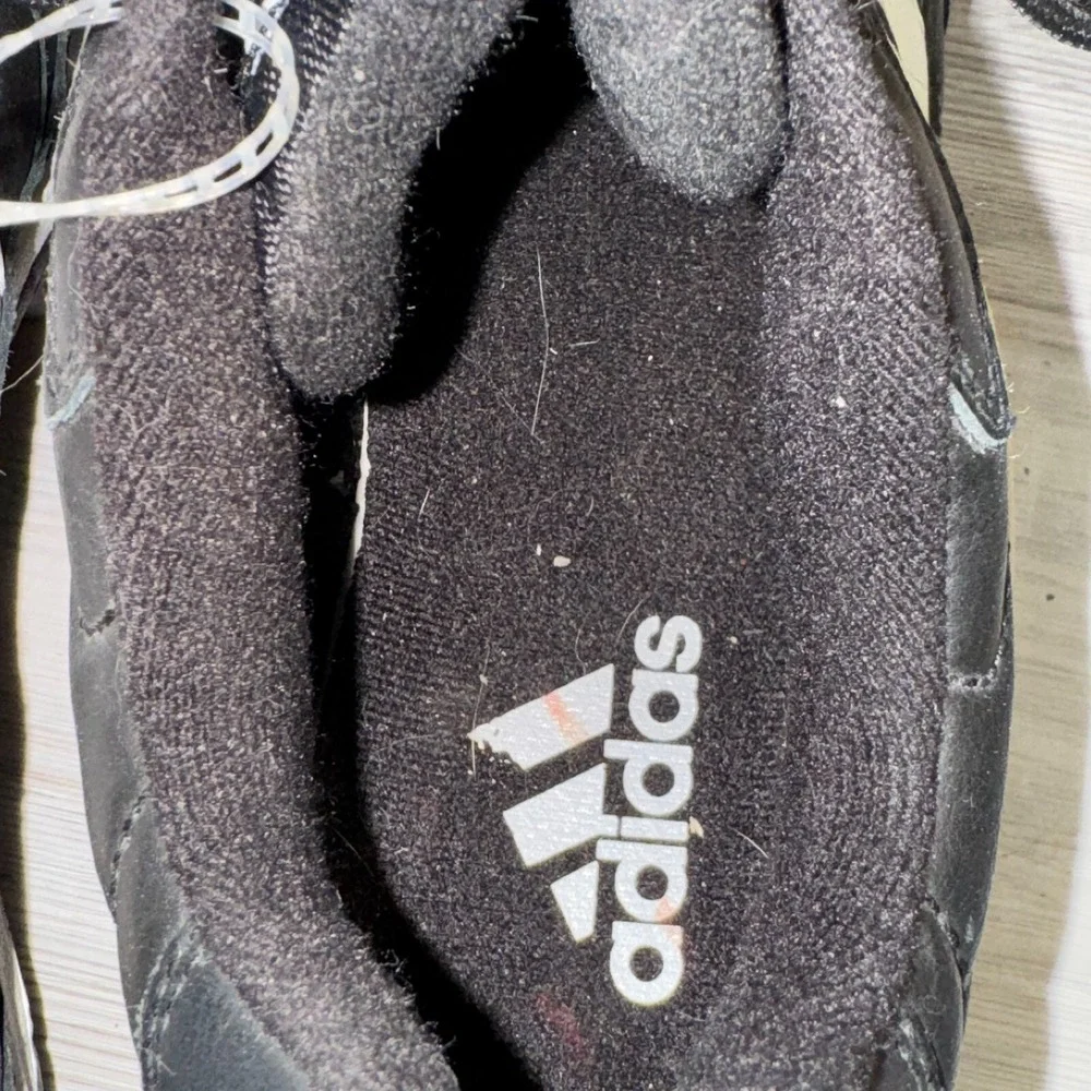 Adidas Mens Black And White Football Cleats Shoes YXN 693 Low US Size 13.5